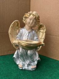 Anjo Decorativo em Tons Dourados e Prateados