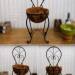 Cadeira Decorativa para Plantas em Metal