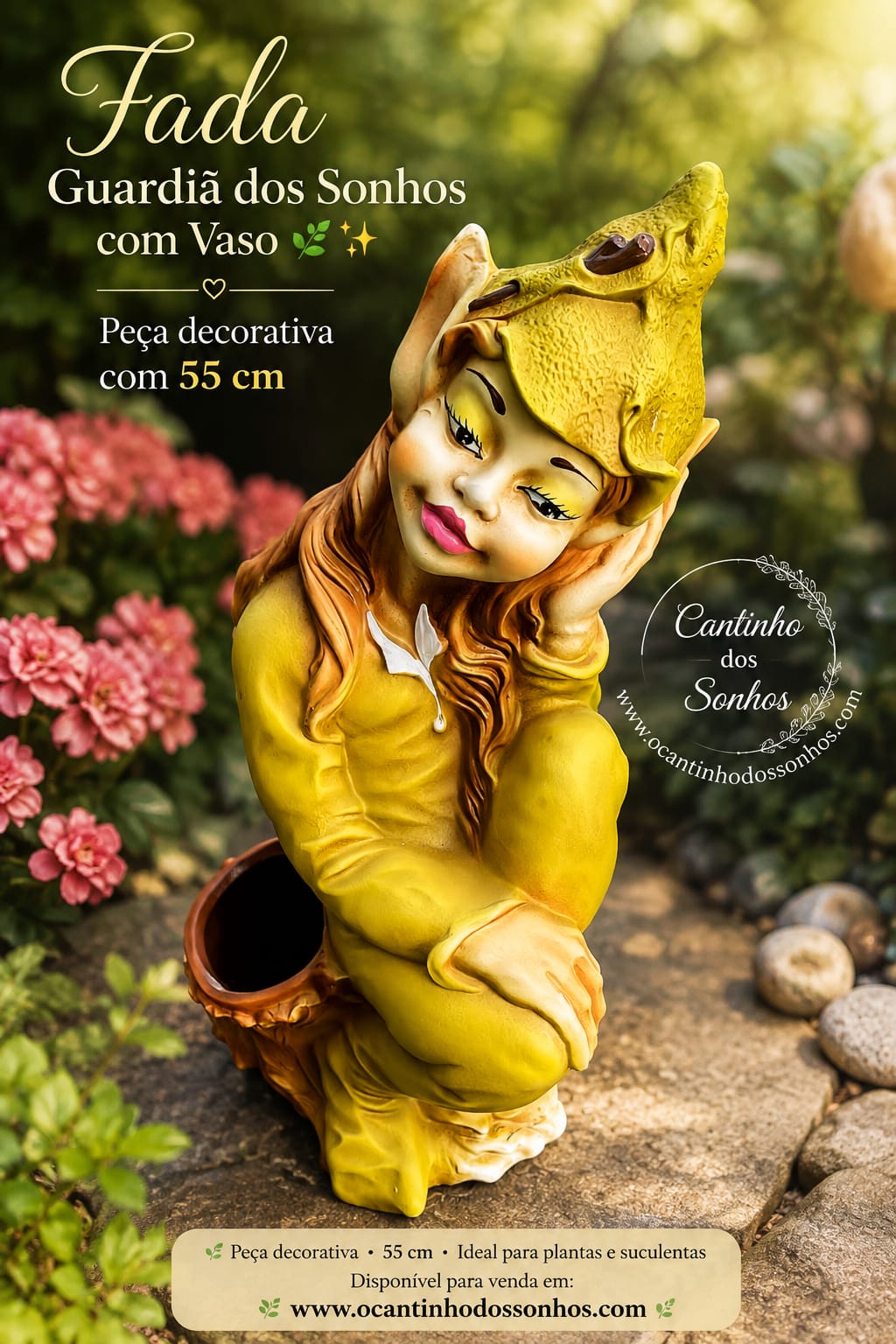 WhatsApp Image 2026-08-19 at 11.32.56 Fada Guardiã dos Sonhos com Vaso – 55 cm - Image 1