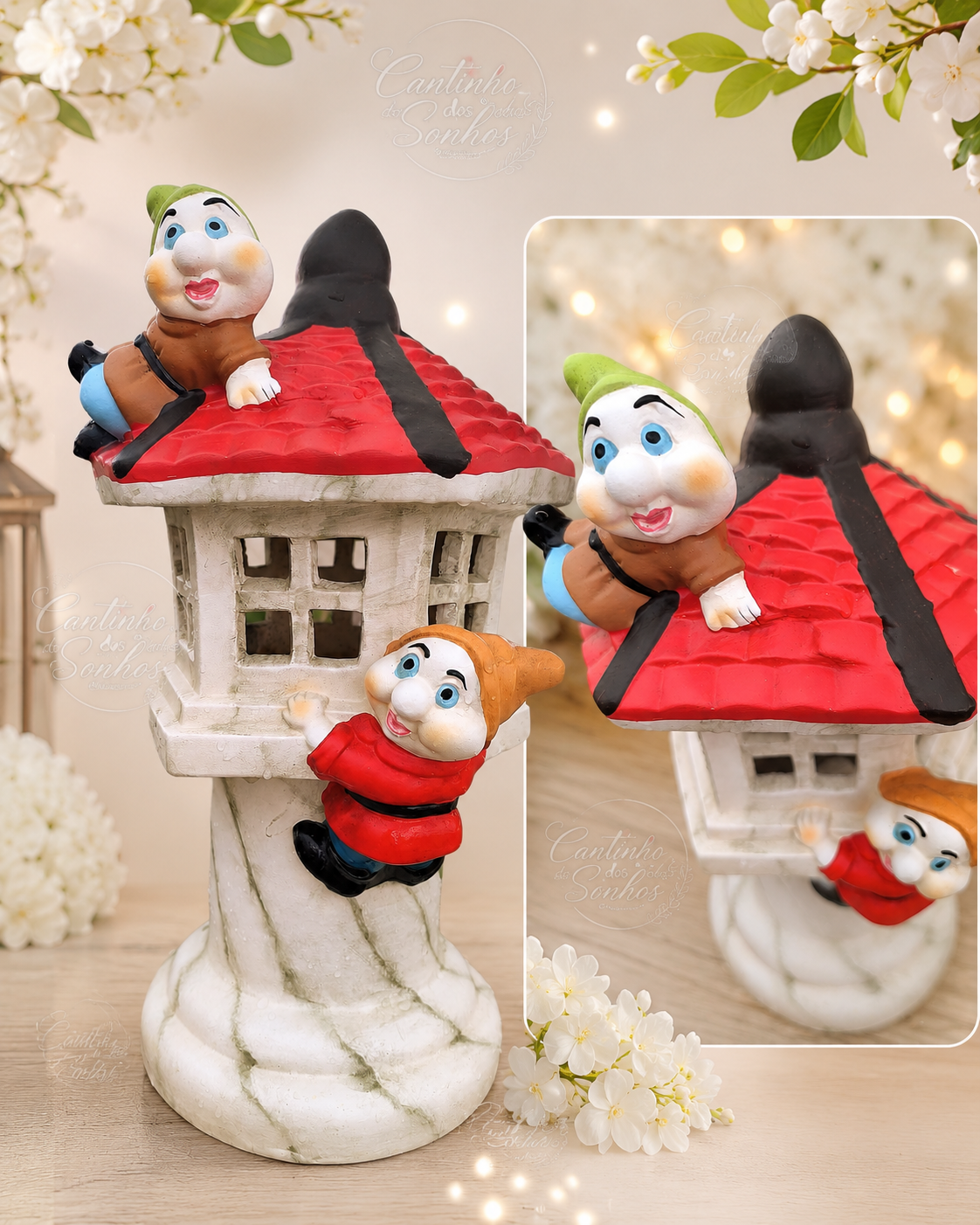 farol dos duendes Farol dos Duendes Decorativo – 40 cm - Image 1